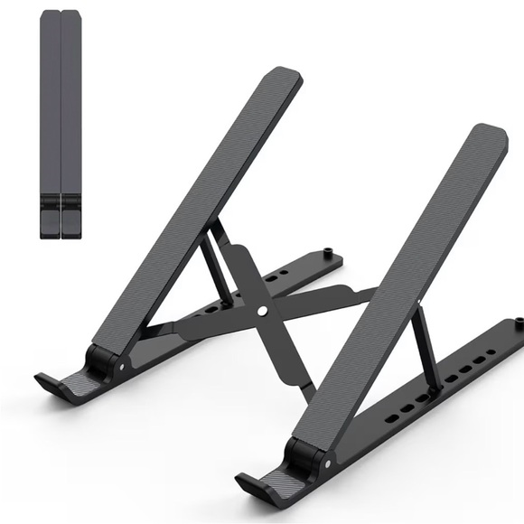 tonmom Other - Laptop Stand‎ for Desk, Adjustable Laptop Riser ABS+Silicone Foldable Portable
